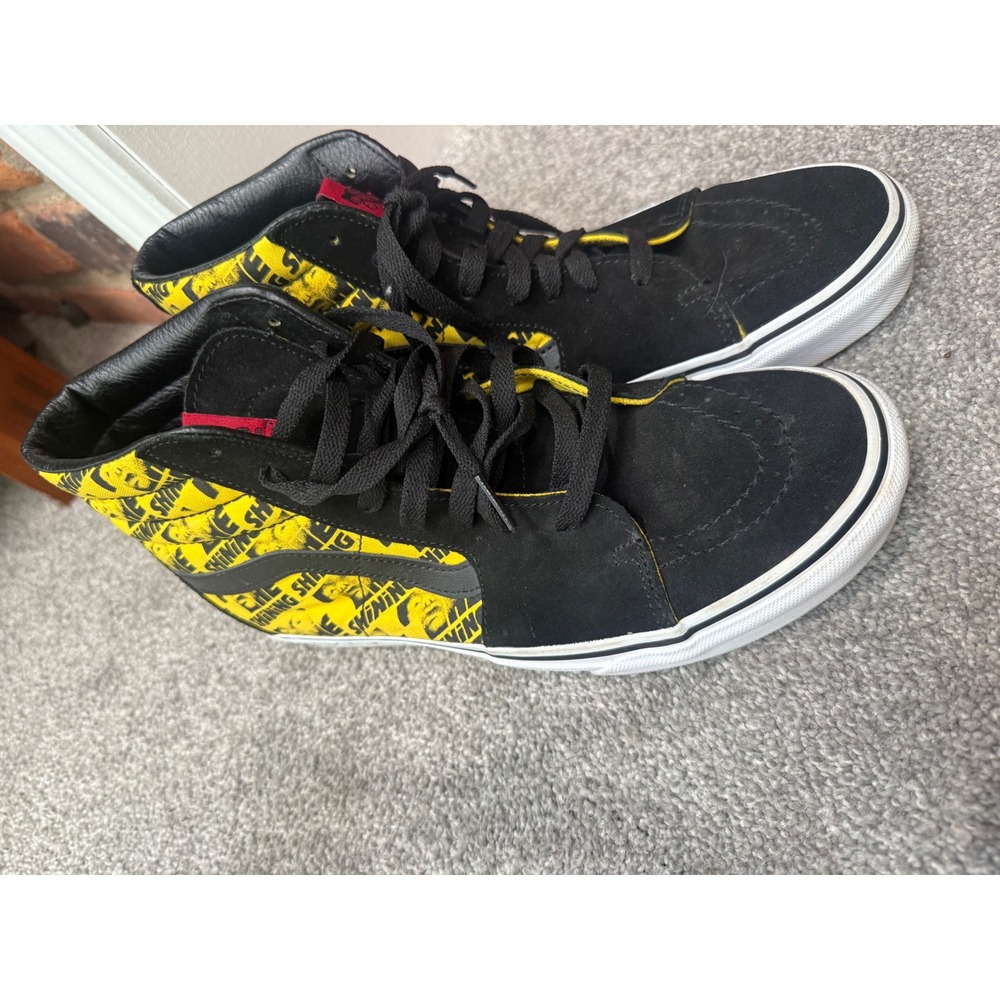 Vans Sk8-Hi The Shining Horror Collection Black Yellow Redrum Men 9.5 Women 11 - Picture 3 of 7